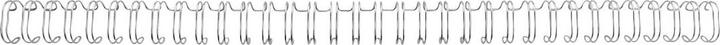 Actual product image GBC Binding wire 14mm, 34 rings, silver, 100 pcs.