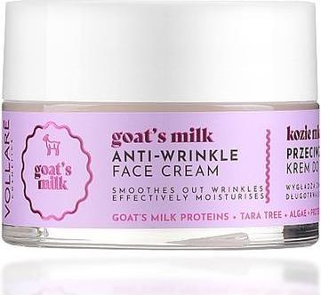 Vollaré Vollare - Crema viso al latte di capra antirughe Albero di Tara e Alghe R (50 ml, Crema 24h)