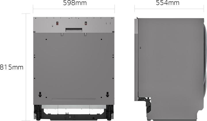 Immagine prodotto LG QuadWash DB365TXS Lavastoviglie a scomparsa totale Classe B 14 coperti Vapore Wi-Fi
