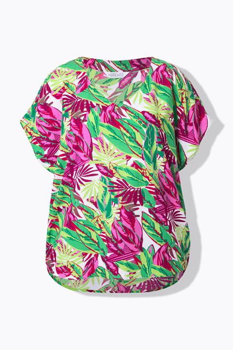 Produktbild Studio Untold Blusenshirt, oversized, Jungle-Print, V-Ausschnitt (54)