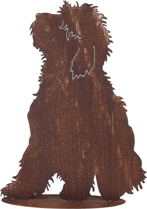 Image du produit Ambiance Technology Dekofigur Hund auf Platte, sitzend