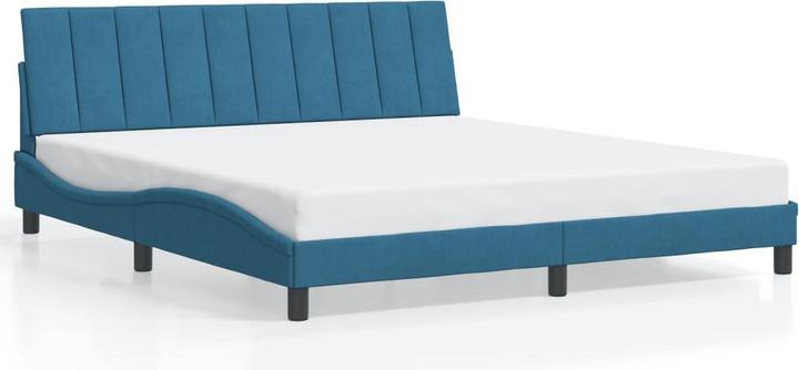 Actual product image vidaXL Bed frame with velvet headboard (90 x 200 cm)
