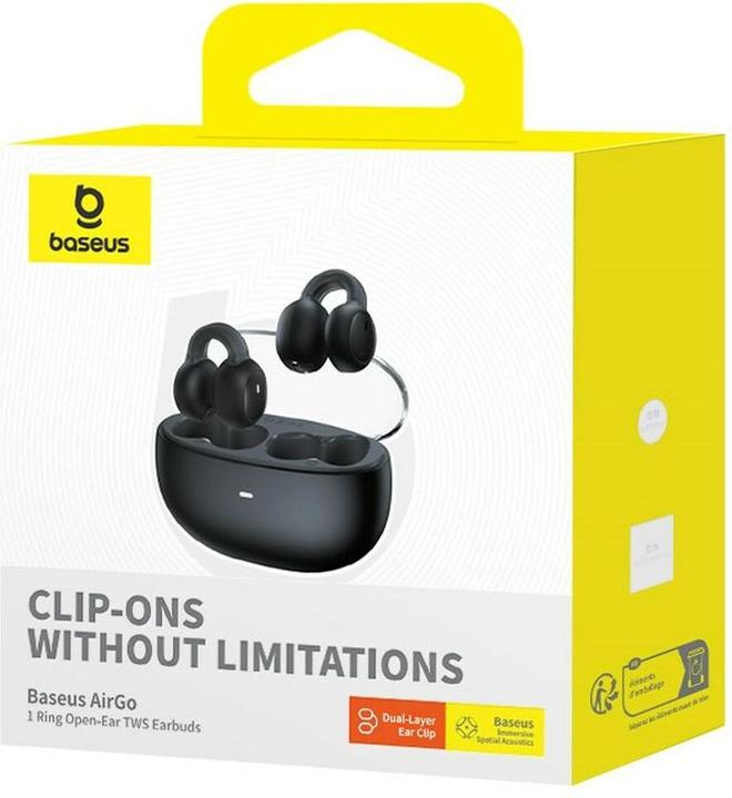 Produktbild Baseus TWS AirGo 1 headphones (black) (6 h, Kabellos)