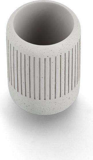 Produktbild Zeller Present Zahnputzbecher "Zement", Zement, hellgrau