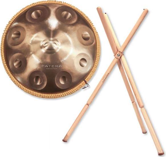 Produktbild Patera Handpan HPDM-10 Compact Edelstahl D-Kurd mit Ständer (Perkussion)