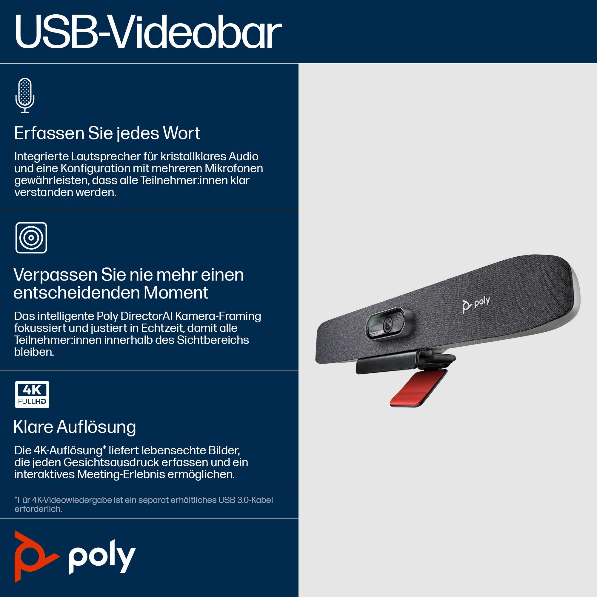 Thumbnail - Poly R30 Plus, Konferenzgerät, Schwarz
