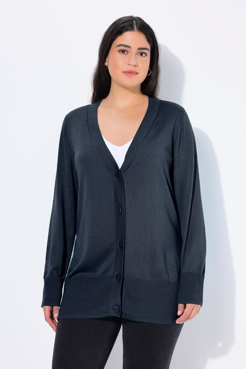 Actual product image Ulla Popken Classic Button Cardigan Sweater (62)