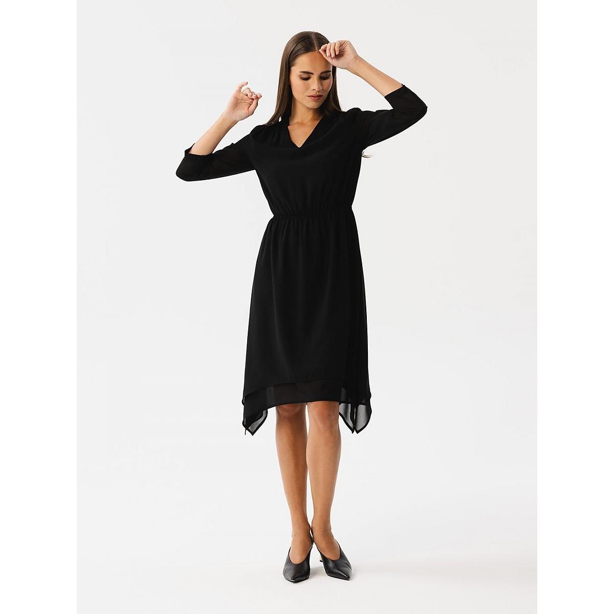 Stylove, Damen, Kleider, Cocktailkleid, Schwarz, (XXL)