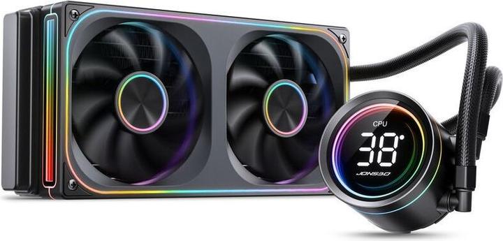 Jonsbo TH-240 AiO Wasserkühlung, ARGB, Display - 240mm, schwarz (120 mm)