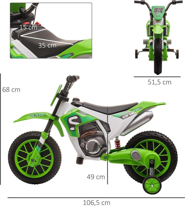 Image du produit Homcom Moto électrique (12 V)