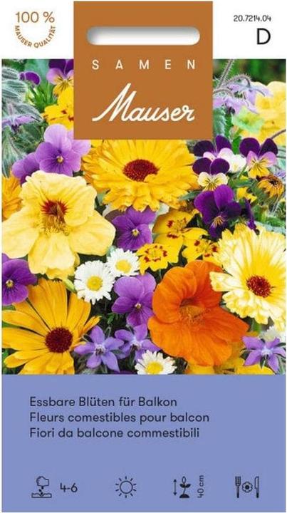 Samen Mauser Essbare Blüten für Balkon (Pflanzensamen)
