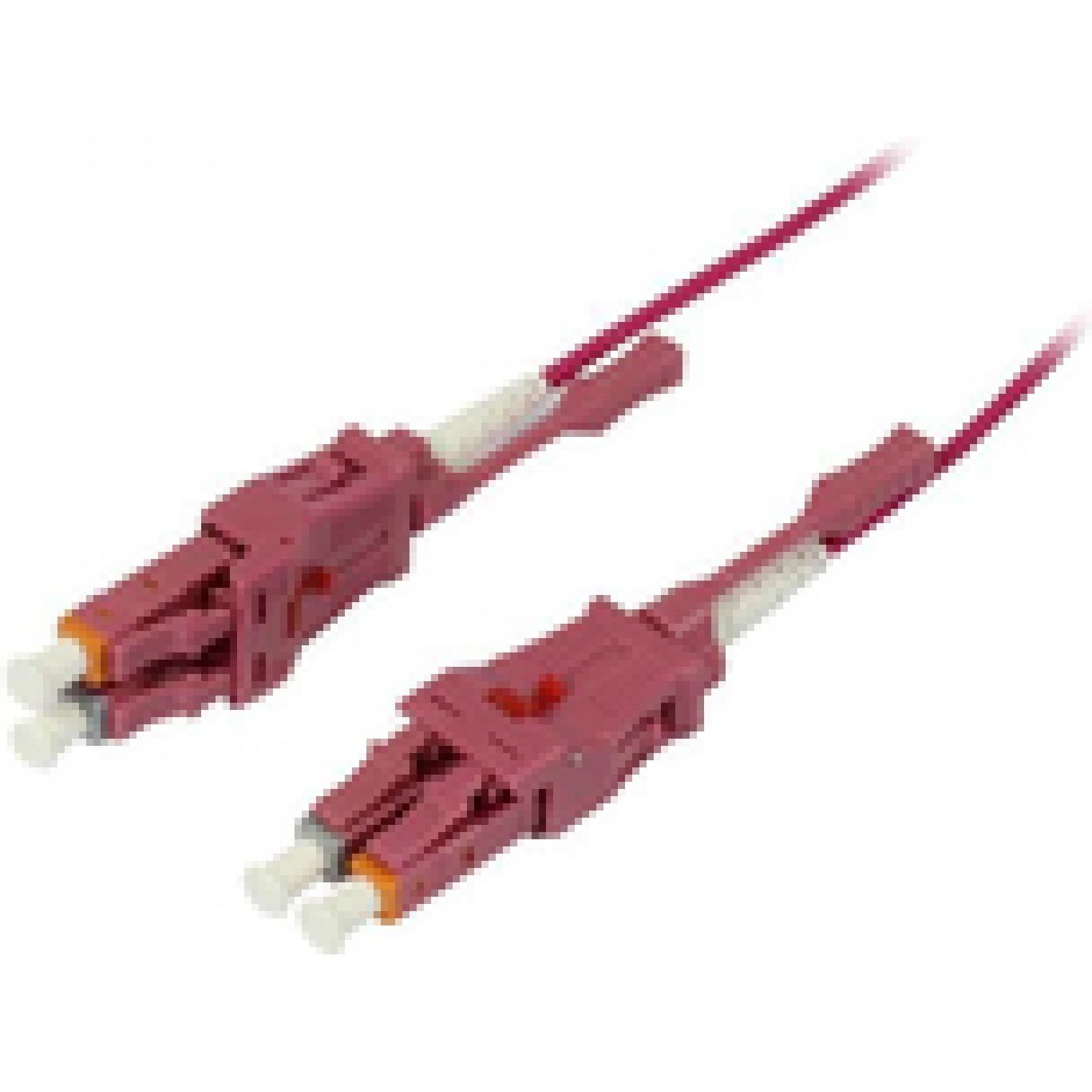 Synergy 21 LWL-2-Faser-Patchk. 15mtr.LC-LC 50/125um OM4 Uniboot drehbar Push/Pull AD 2mm (CAT7, 15 m), Netzwerkkabel
