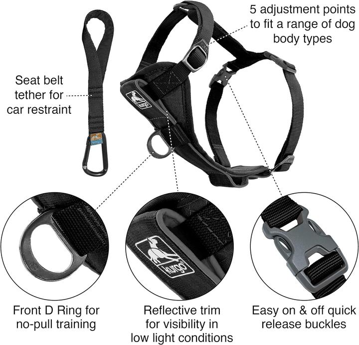 Immagine prodotto Kurgo Tru-Fit Smart Harness (XS, Cane, Generale, Jogging, Passeggiare, Sport cane)