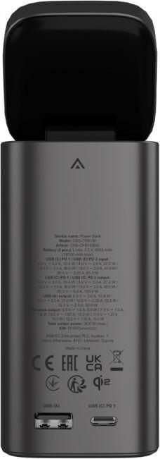 Actual product image Canyon Power bank Qi2 magnetic power bank OnPower 150 15000mAh Aluminium Dark grey (15000 mAh)