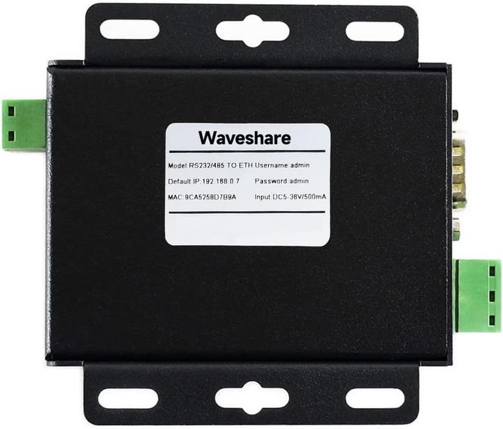 Immagine prodotto WaveShare Convertitore da RS232/RS485 a Ethernet (Trasformatori)