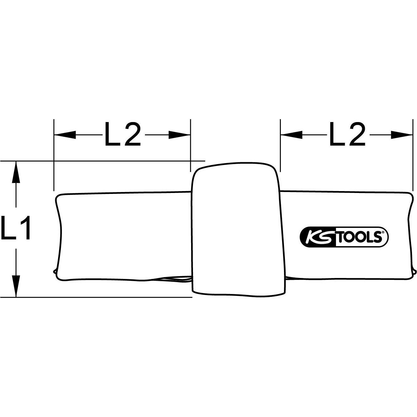 Thumbnail - KS Tools, Zange Zubehör, Abdeck- und Schutzhaube mit Schutzisolierung, 80 mm