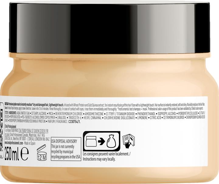 Immagine prodotto L'Oréal Professionnel Maschera d'oro di riparazione assoluta (250 ml)