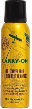 Actual product image 18.21 Man Made Carry On 4-in-1 Travel Foam Shampoo Conditioner Wash & Shave 3.4 fl. oz Spiced Vanilla