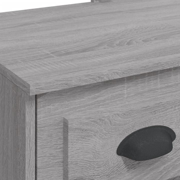 Image du produit VidaXL Coiffeuse avec lampes LED Gris Sonoma 90x42x132,5 (90 x 42 x 132.5 cm)