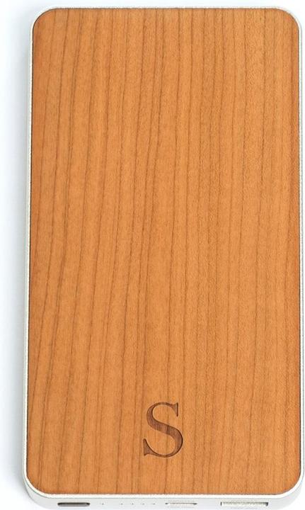 Image du produit Safari Selection Powerbank WOODCHARGER rouge cerise