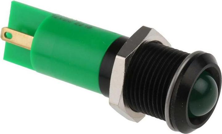 Produktbild RS PRO LED Einbau-Anzeige grün 14mm 12Vdc