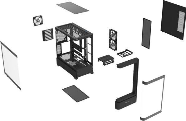 Produktbild Thermaltake Midi View 290 Black (ATX, mATX, Mini-ITX)