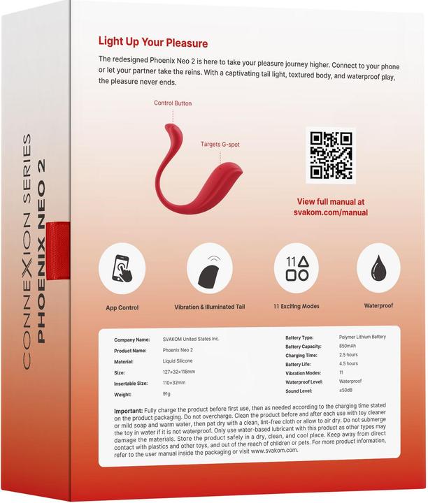 Actual product image Svakom Phoenix Neo 2