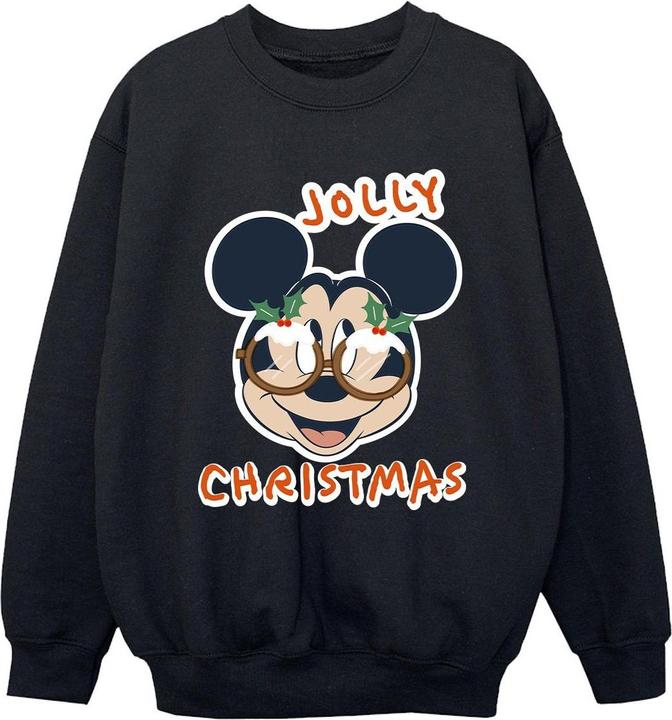 Produktbild Disney Mickey Mouse Jolly Christmas Glasses Sweatshirt Jungen (140, 146)