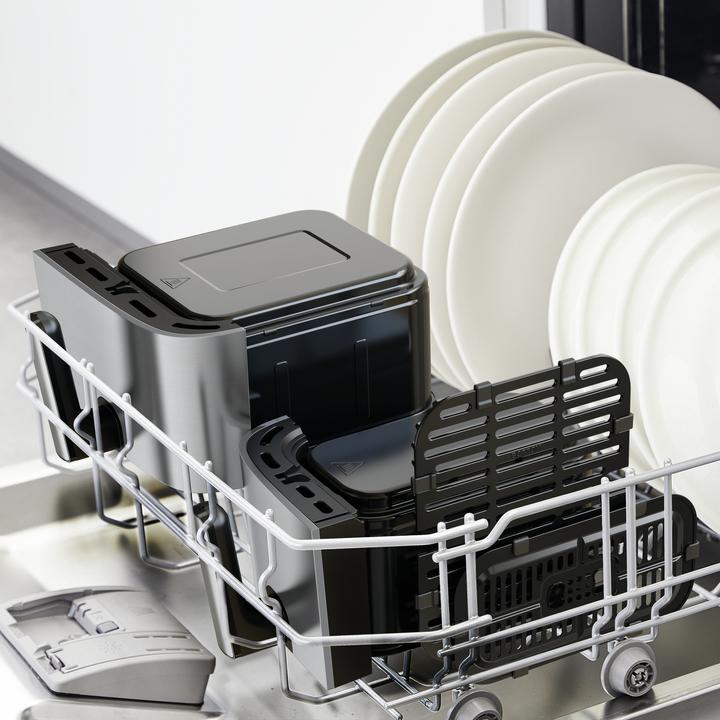 Productafbeelding Tefal EY905D Dual Easy Fry & Grill, roestvrij staal