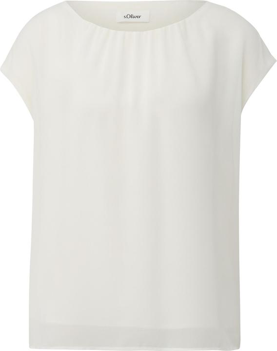 Produktbild s.Oliver Bluse Chiffonbluse mit Raffung (46)
