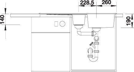 Image du produit Blanco Zia 6 S (Éviers à poser, 50 cm, 100 cm)