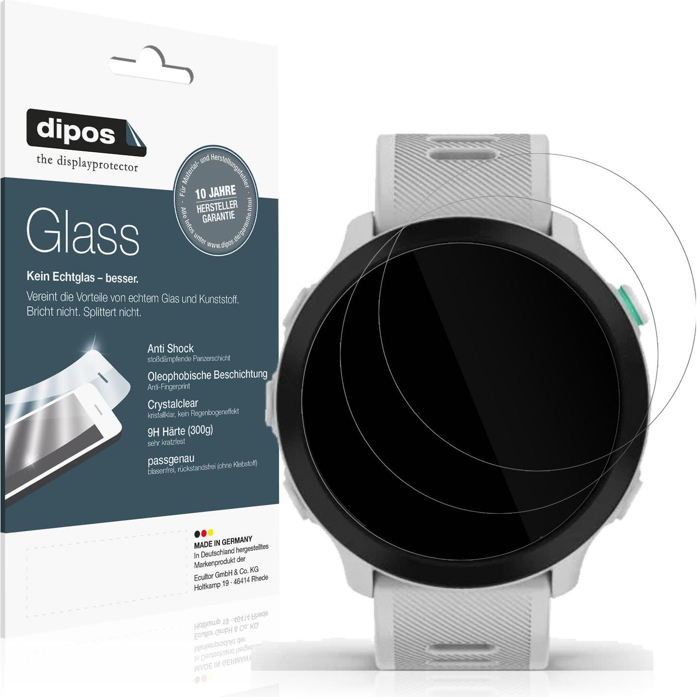 Dipos Anti-Shock Displayschutz 9H, Smartwatch Schutzfolie, Transparent