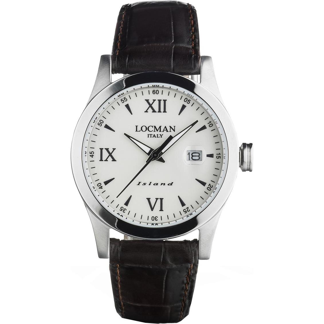 Locman, Armbanduhr, Herrenuhr "Island Ref. 0614A05", Schwarz, (Analoguhr, 40 mm)