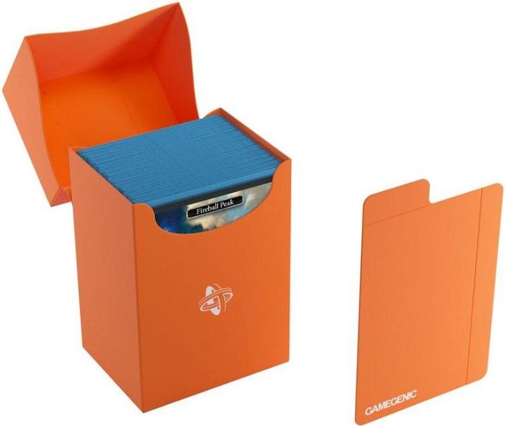 Actual product image Gamegenic GGS25027 - Deck Holder 80+ Orange Card Box