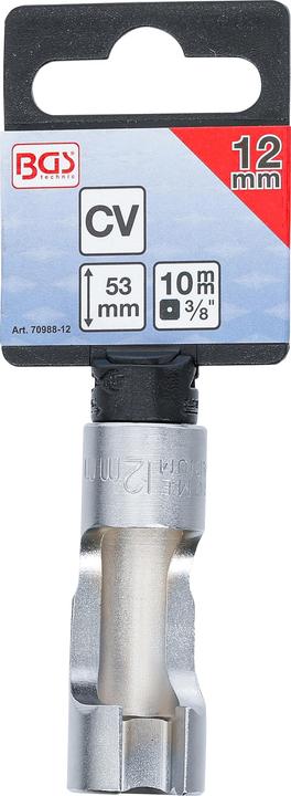 Actual product image BGS Special Socket, slotted 10 mm (3/8") Drive 12 mm (12 mm)