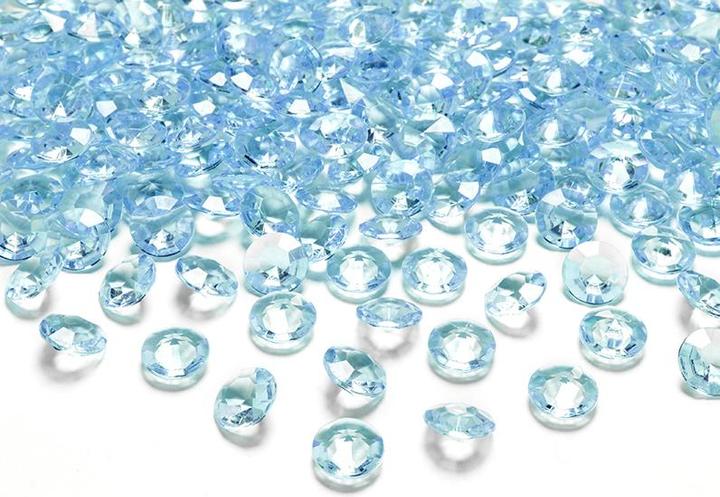 Produktbild Partydeco Diamond confetti, turquoise, 12mm (1 pkt / 100 pc.) (100 Stück)