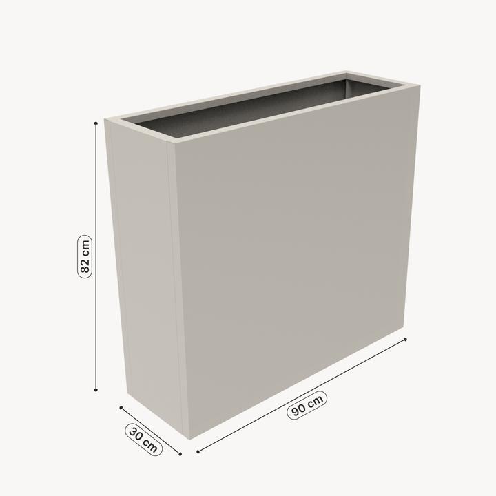 Produktbild Casa.Pro Pflanzkübel Vaargel 82x90x30 cm verzinkter Stahl Knoblauchbeige