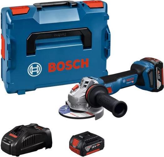 Bosch Professional Bosch Blau 06019N4002 Accu-Winkelschleifer GWS 18V-11 S 2x 18V 5.0 Ah