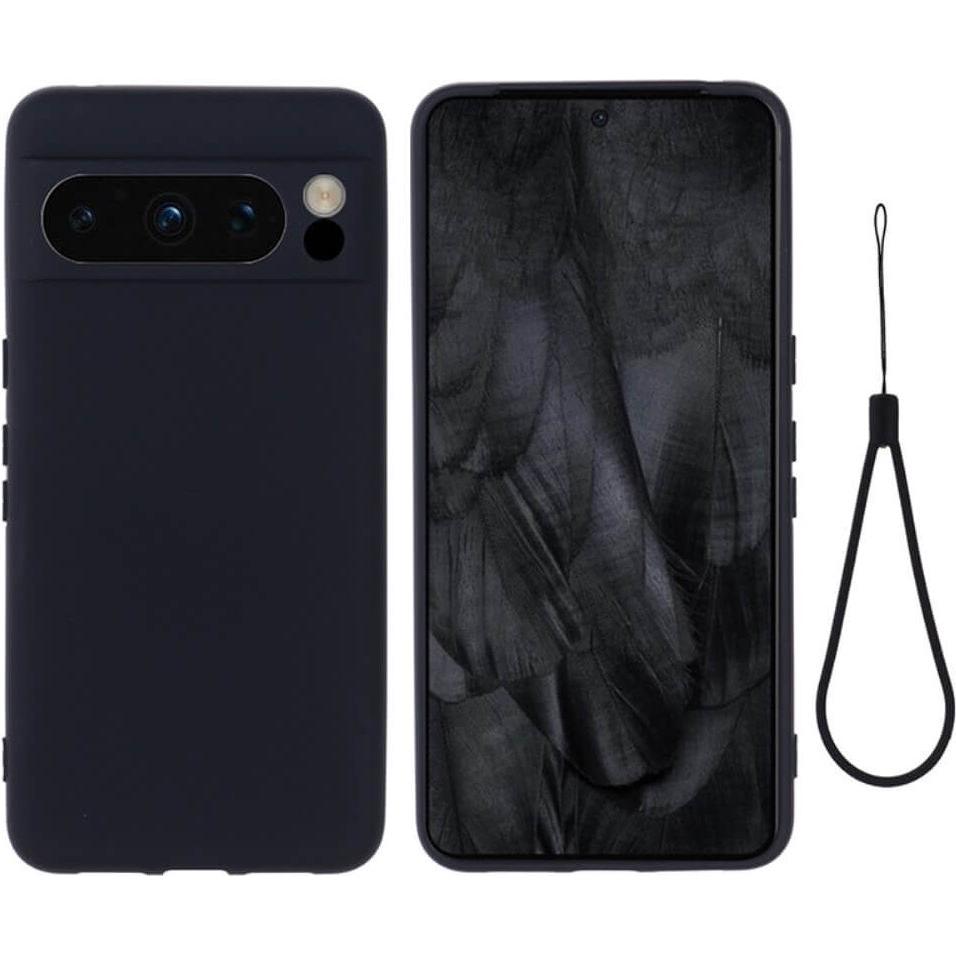 Cover-Discount Google Pixel 8 Pro - Silikon Gummi Hülle schwarz (Google Pixel 8 Pro), Smartphone Hülle, Schwarz