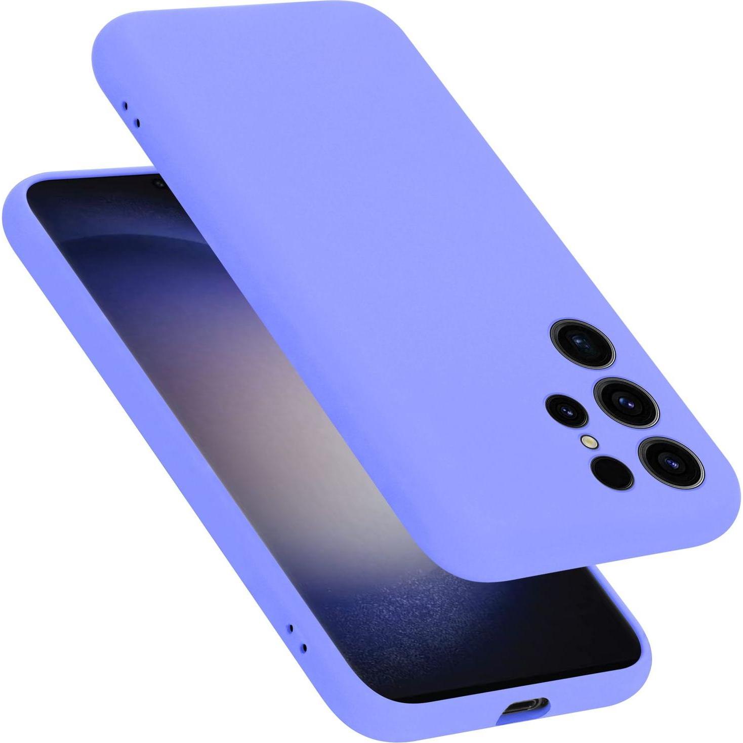 Cadorabo HülleTPU im Liquid Schutz Case Silikon Design (Samsung Galaxy S24 Ultra), Smartphone Hülle, Violett