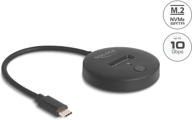 Produktbild Delock M.2 Dockingstation für M.2 NVMe / SATA SSD mit USB 10