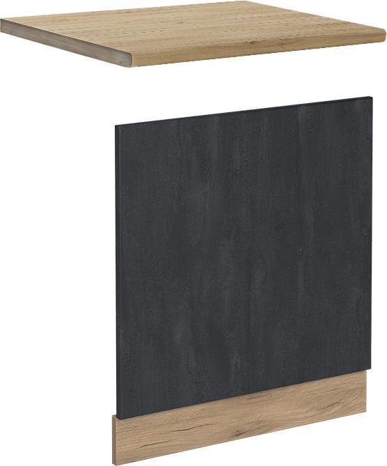 Goldkraft Eiche, Schwarz Beton, Schwarz-Beton