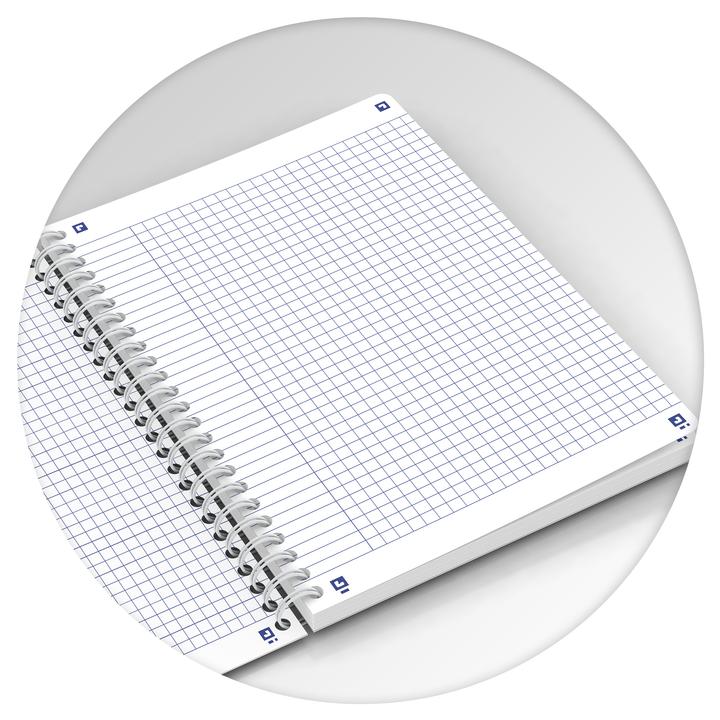 Produktbild Oxford FORME FLORAL - Spiralbuch (A5, Kariert, Harter Einband)