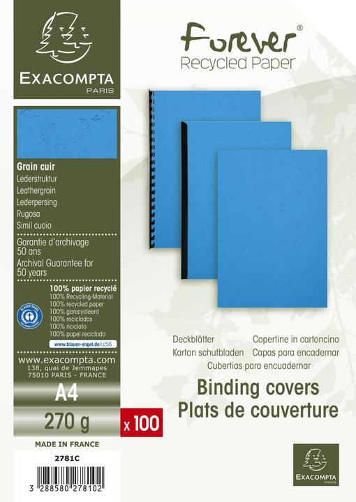 Actual product image Exacompta FOREVER cover, DIN A4, blue