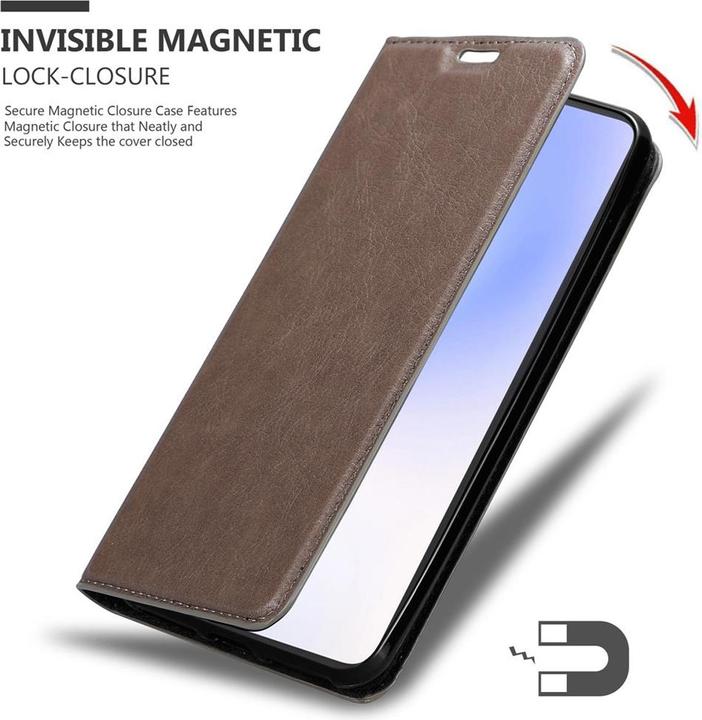 Actual product image Cadorabo Book Invisible Magnet Cover (Google Pixel 5 XL)