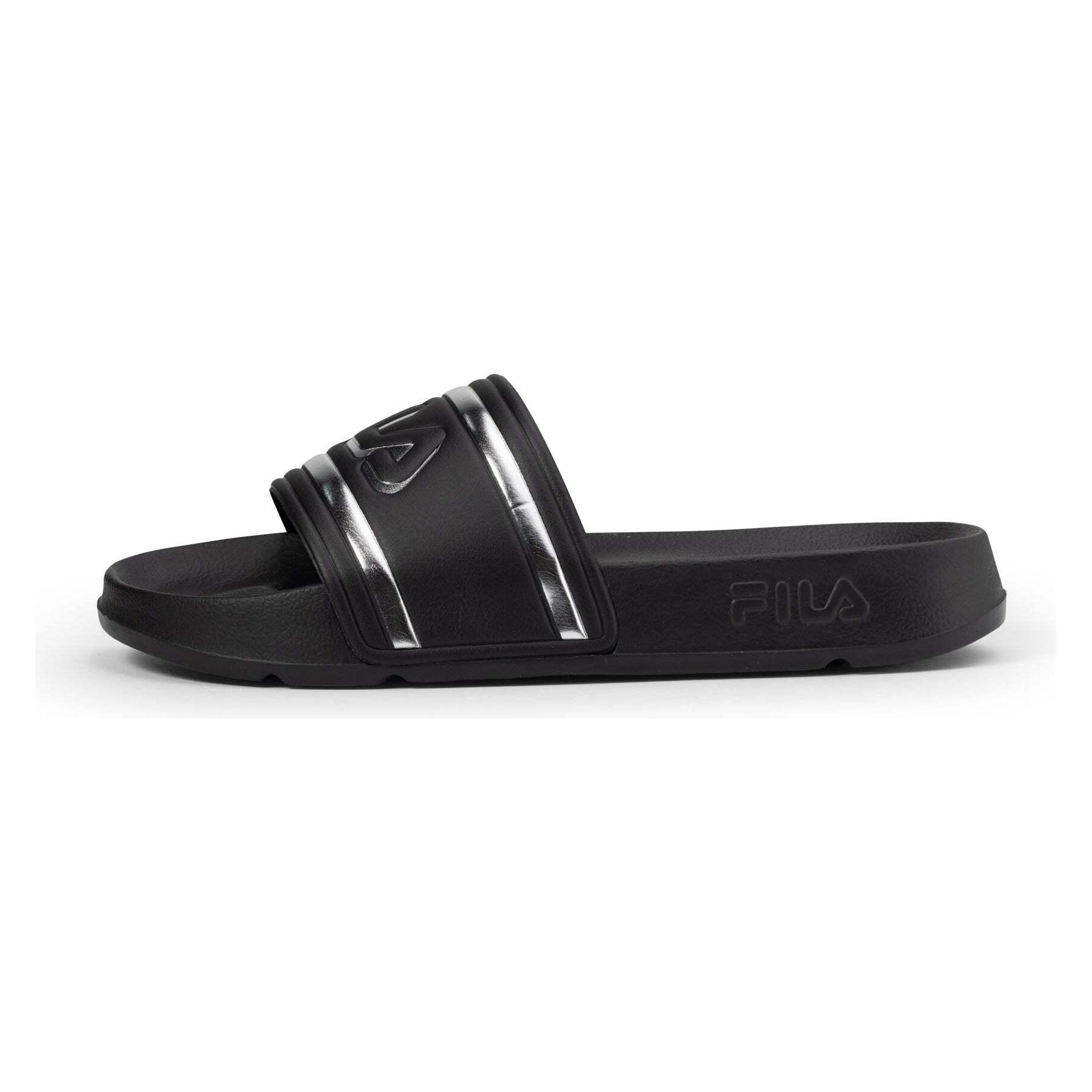 Fila, Vrouwen, Lace-Ups, Slippers Morro Bay Logo Slipper Wmn, Zwart, (37)