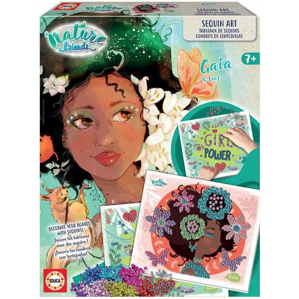 Educa Bastelspiel Nature Friends Pailletten