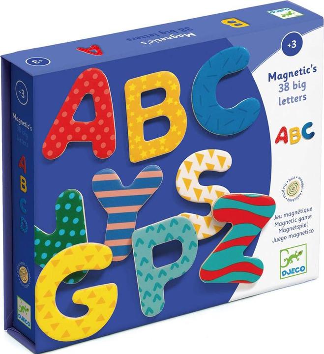 Produktbild Djeco Magnete 38 Buchstaben gross bunt
