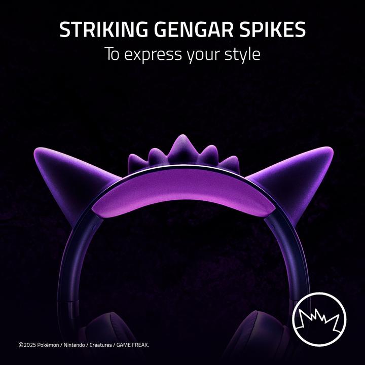 Actual product image Razer Kraken Kitty V2 - Pokémon Gengar Ed. (Cable)