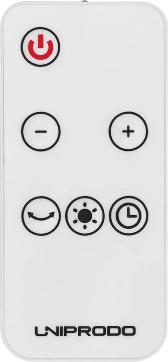 Produktbild Uniprodo Elektro-Heizlüfter Heizstrahler Elektroheizer 1200/2000 W schwenkbar weiss (2000 W)